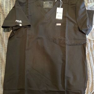 Figs Black Scrub Shirt
